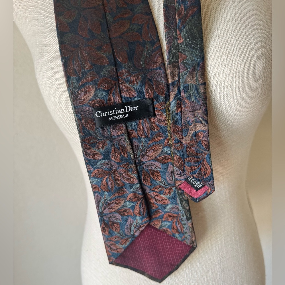 Dior Multicolor Jungle Pattern Tie - image 3